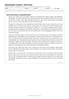 Vorschau - Arbeitsblätter - Klassenarbeit Deutsch: Hebel „Der geheilte Patient" – Kalendergeschichte analysieren mit Lösungen | Klasse 9/10 RS BW - Seite 1