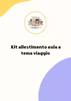 anteprima - Materiale per pittura e bricolage - allestimento aula a tema viaggio - Pagina di copertina