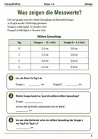 Vorschau - Arbeitsblätter - Basisscreening Biologie Klasse 7–8 Messdaten - Seite 2