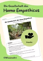 Vorschau - Arbeitsblätter - Homo Empathicus: Merkmale der Gesellschaft - Deckblatt