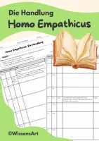 Vorschau - Arbeitsblätter - Homo Empathicus: Die Handlung erarbeiten - Deckblatt