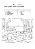 Vorschau - Arbeitsblätter - Back to school Vocabulary Things in the classroom - Seite 1