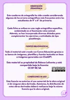 Vista previa - Hojas de trabajo - Cuaderno de Ortografía ( 4.º-6.º de Primaria) + Soluciones - página 1
