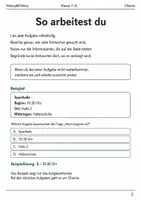 Vorschau - Arbeitsblätter - Gefahrstoffkennzeichnung Basisscreening Klasse 7–8 - Seite 1