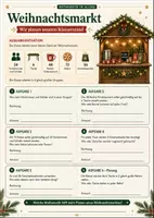 Vorschau - Arbeitsblätter - Weihnachtsmarkt natürliche Zahlen - Weihnachten - Mathematik im Alltag - Deckblatt