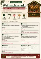 Vorschau - Arbeitsblätter - Weihnachtsmarkt natürliche Zahlen - Weihnachten - Mathematik im Alltag - Seite 1