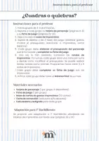 Vista previa - Unidades / Secuencias / Situaciones de Aprendizaje - ¿Cuadras o Quiebras?: Dinámica de presupuestos personales - página 1