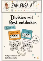 Vorschau - Arbeitsblätter - Division mit Rest Klasse 3 -4 Entdecken und Üben - Deckblatt