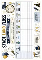 Vorschau - Arbeitsblätter - Stadt Land Fluss Silvester Edition - Deckblatt