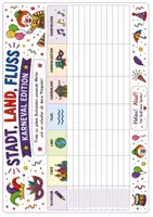 Vorschau - Arbeitsblätter - Stadt Land Fluss Karneval/Fasching Edition - Deckblatt