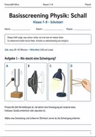 Vorschau - Arbeitsblätter - Physik Basisscreenings Klasse 7–8 Bundle - Seite 1