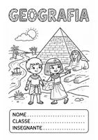 anteprima - Altro tipo di materiale - Copertine quaderni per classe Quarta - Tema Antico Egitto - Pagina 2