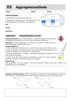 Vorschau - Arbeitsblätter - Aggregatszustände - Stoffeigenschaften | Chemie - Seite 1