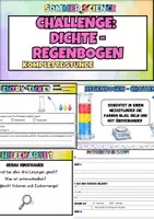 Vorschau - Stundenentwürfe - Dichte Experiment – Forschendes Lernen mit dem Dichte-Regenbogen | Komplette Unterrichtsstunde Chemie Klasse 7/8 - Deckblatt