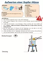 Vorschau - Arbeitsblätter - Aufwerten/ Vergolden einer Kupfermünze (Legierungen) - Deckblatt
