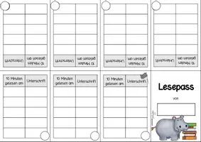 Vorschau - Arbeitsblätter - Lesepass Klassentier Nilpferd I Nilpferdklasse - Seite 2