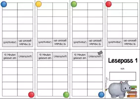 Vorschau - Arbeitsblätter - Lesepass Klassentier Nilpferd I Nilpferdklasse - Seite 3