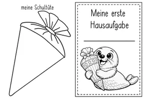 Vorschau - Arbeitsblätter - erste Hausaufgabe Seehundklasse #Klassentier - Seite 3