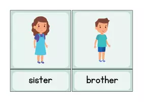 Vorschau - Bildkarten - Wortkarten "family" - Seite 3