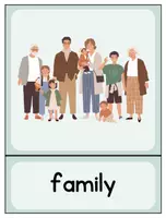 Vorschau - Bildkarten - Wortkarten "family" - Deckblatt