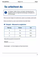 Vorschau - Arbeitsblätter - Basisscreening Physik Gesamtcheck Klasse 7–8 - Seite 1