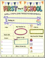 Aperçu - Affichage - Back to School Sign | First Day of School All About Me Printable - Page 2