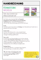 Vorschau - Arbeitsblätter - Feinmotorik – Wickeln mit Wolle | Krokodil & Spinnen-Wickelspiel - Seite 1