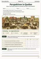 Vorschau - Arbeitsblätter - Perspektiven in Quellen Basisscreening Klasse 7–8 - Deckblatt