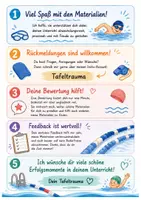 Vorschau - Stundenentwürfe - Schwimmen – Lernbegleiter für aktive & inaktive Schüler, 10 Module mit Arbeitsblättern und Lösungen - Seite 1