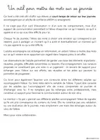 Aperçu - Inclusion - Livret - Le petit bilan de ma journée - Page 3