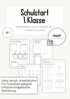 Vorschau - Arbeitsblätter - Anfangsunterricht in der 1. Klasse / Vorschule / Einschulung / Schulstart - Deckblatt