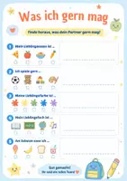 Vorschau - Arbeitsblätter - Kennenlern Quiz Schulstart: 4 Arbeitsblätter - Seite 3