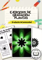 Vista previa - Manualidades / Dibujos para colorear - Ejercicios de gradación - Plantas - Portada
