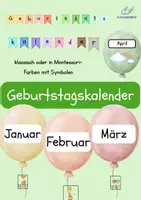 Vorschau - Mal- und Bastelvorlagen - Geburtstagskalender für die Grundschule - Deckblatt