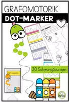 Vorschau - Arbeitsblätter - Grafomotorik – Dot-Marker | 20 Schwungübungen für den Schulanfang - Deckblatt
