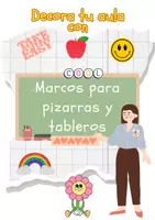 Vista previa - Decoración del aula - Marcos para pizarras o tableros - Portada