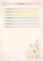 Voorbeeld - Lerarenmap 2026-2027 Bloemen thema - Pagina 1