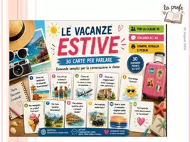 Vorschau - Arbeitsblätter - Le vacanze estive_Italiano - Deckblatt