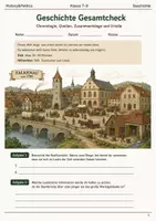 Vorschau - Arbeitsblätter - Geschichte Gesamtcheck Klasse 7–8 - Deckblatt