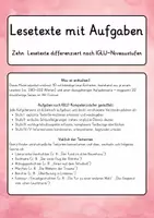 Vorschau - Arbeitsblätter - Lesetexte mit Aufgaben für Klasse 3 und 4 - Seite 1