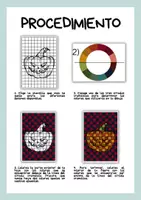 Vista previa - Manualidades / Dibujos para colorear - Dibujo con cuadrícula - Halloween - página 1