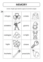 anteprima - Esercizi - MEMORY parole suoni difficili - Pagina di copertina