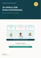 Vorschau - Spiele - 20 Spiele zur Sprachförderung für Kita & Vorschule | Wortschatz, Reime, Erzählen - Deckblatt