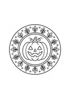 Vorschau - Arbeitsblätter - Herbst, Halloween, Kunst, Malen, Mandala, Ausmalen - Seite 1
