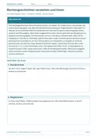 Vorschau - Arbeitsblätter - Arbeitsblatt Mathematik Klasse 1 – Rechengeschichten verstehen und lösen - Deckblatt