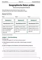 Vorschau - Arbeitsblätter - Geographische Daten prüfen Klasse 7–8 - Deckblatt