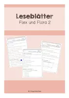 Vorschau - Arbeitsblätter - Leseblätter passend für Flex und Flora 2 - Deckblatt