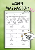 Vorschau - Unterrichtsreihen - DaZ / DaF / Deutsch - Gern oder nicht gern? - MATERIALPAKET - Seite 1
