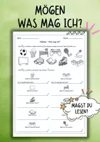 Vorschau - Unterrichtsreihen - DaZ / DaF - Mögen - Was mag ich? (Hobbies) - Deckblatt