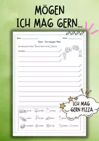 Vorschau - Unterrichtsreihen - DaZ / DaF - Mögen - Ich mag gern... (Essen) - Deckblatt